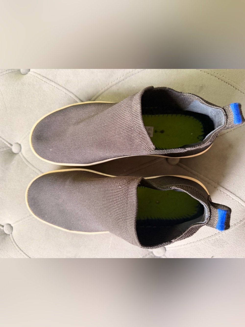 Rothy’s Women's Slip-On Knit Sneakers in Dark Brown